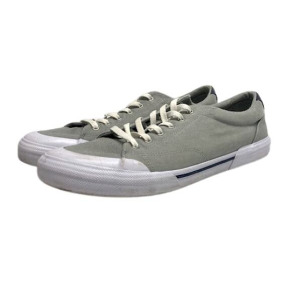 SPERRY Top Sider Striper II Retro Lace Up Grey Low Top Men Sneaker | 12 - Picture 1 of 6